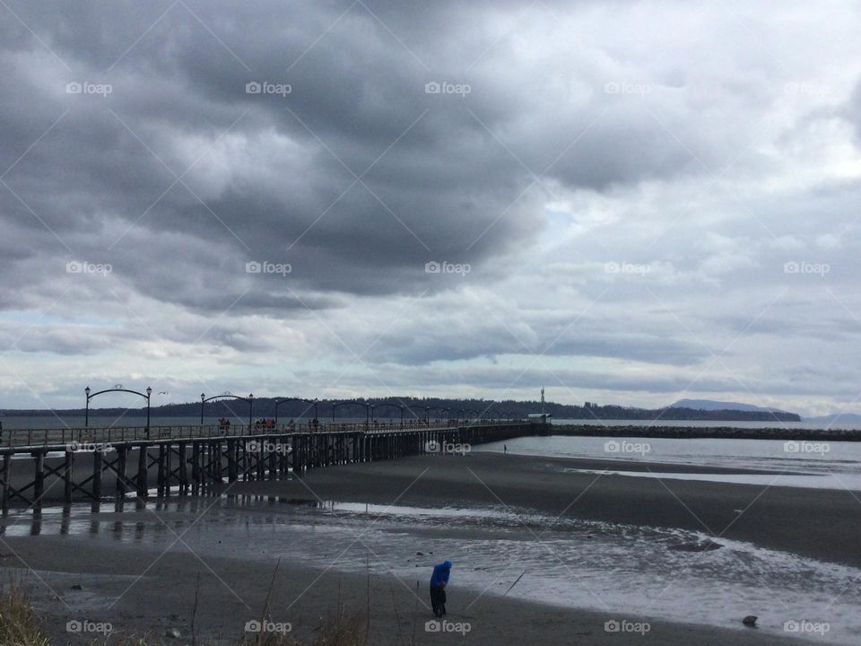 Clouds over the pier