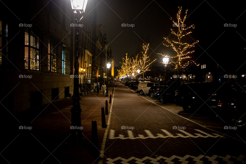 night time Amsterdam