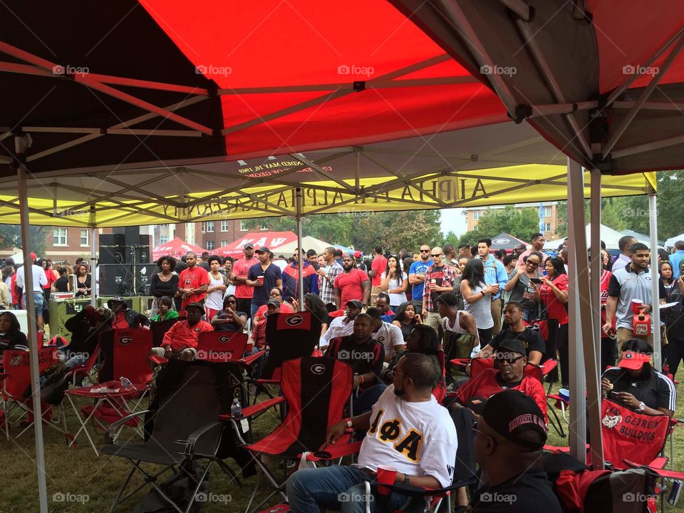 University of Georgia Homecoming cookout and tailgate.