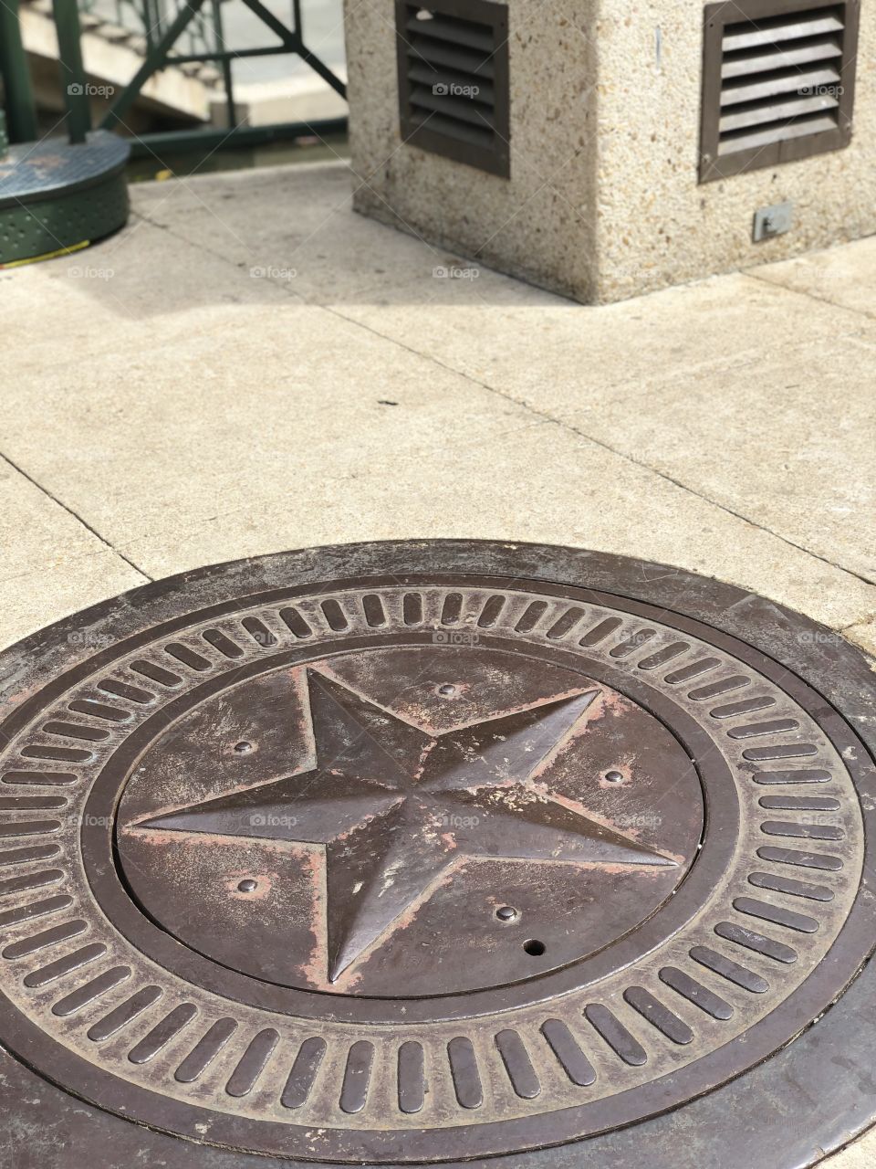 The star seal in San Antonio on the Riverwalk. It’s just pretty to look at, it’s very Texas. 