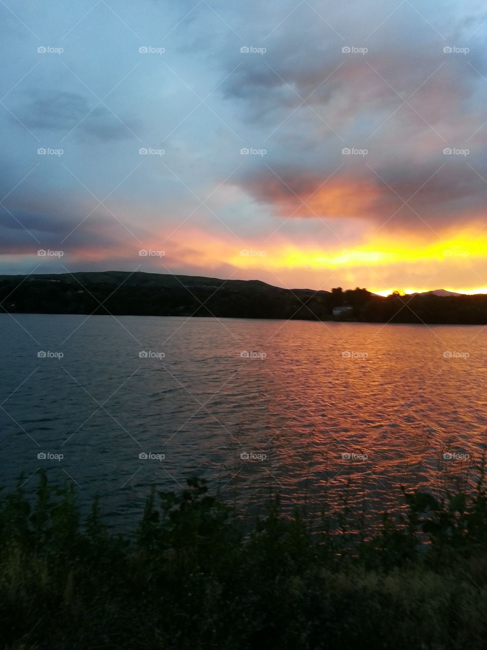 Sunset, Water, Dawn, Landscape, No Person