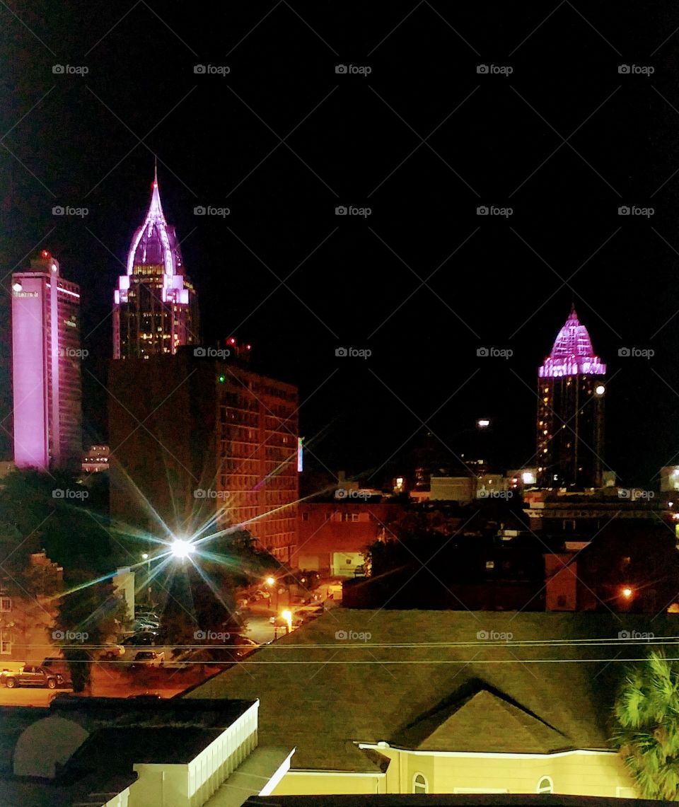 night in Mobile