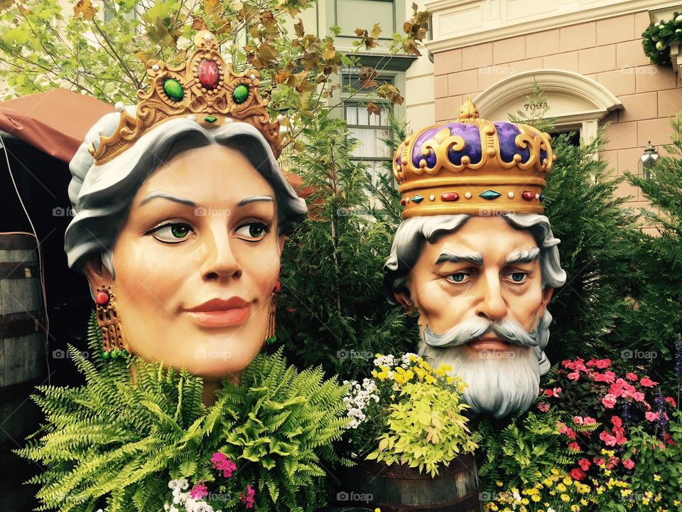 Mardi Gras. King and Queen of Mardi Gras