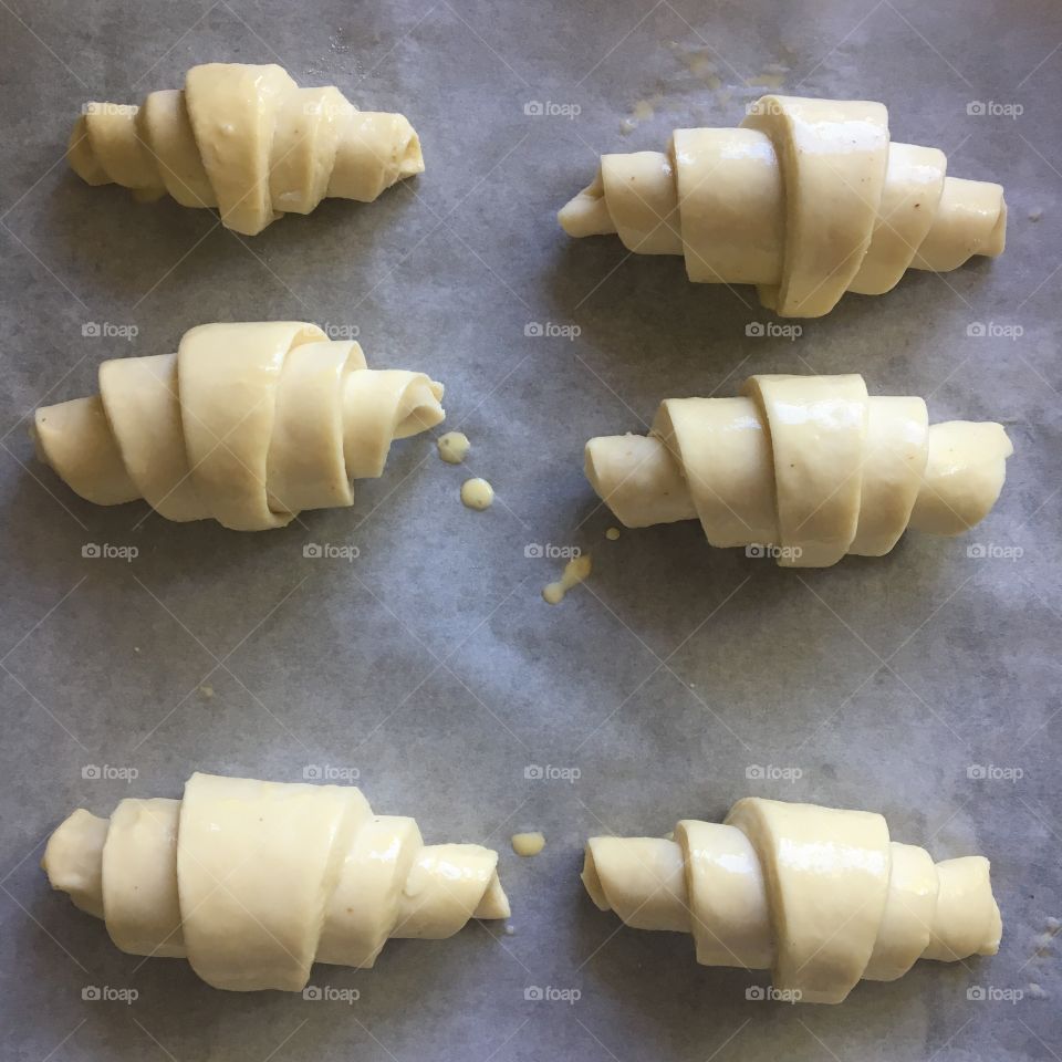 Homemade croissants