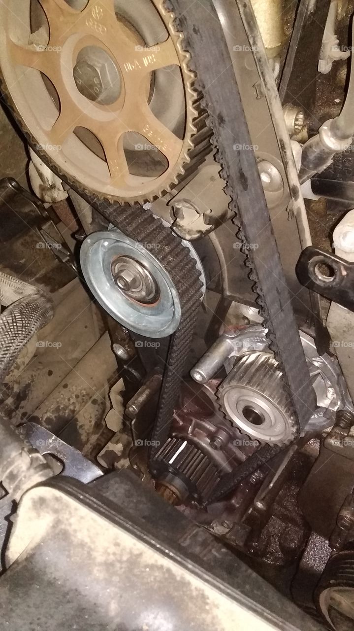 замена помпы на Шкода Октавия