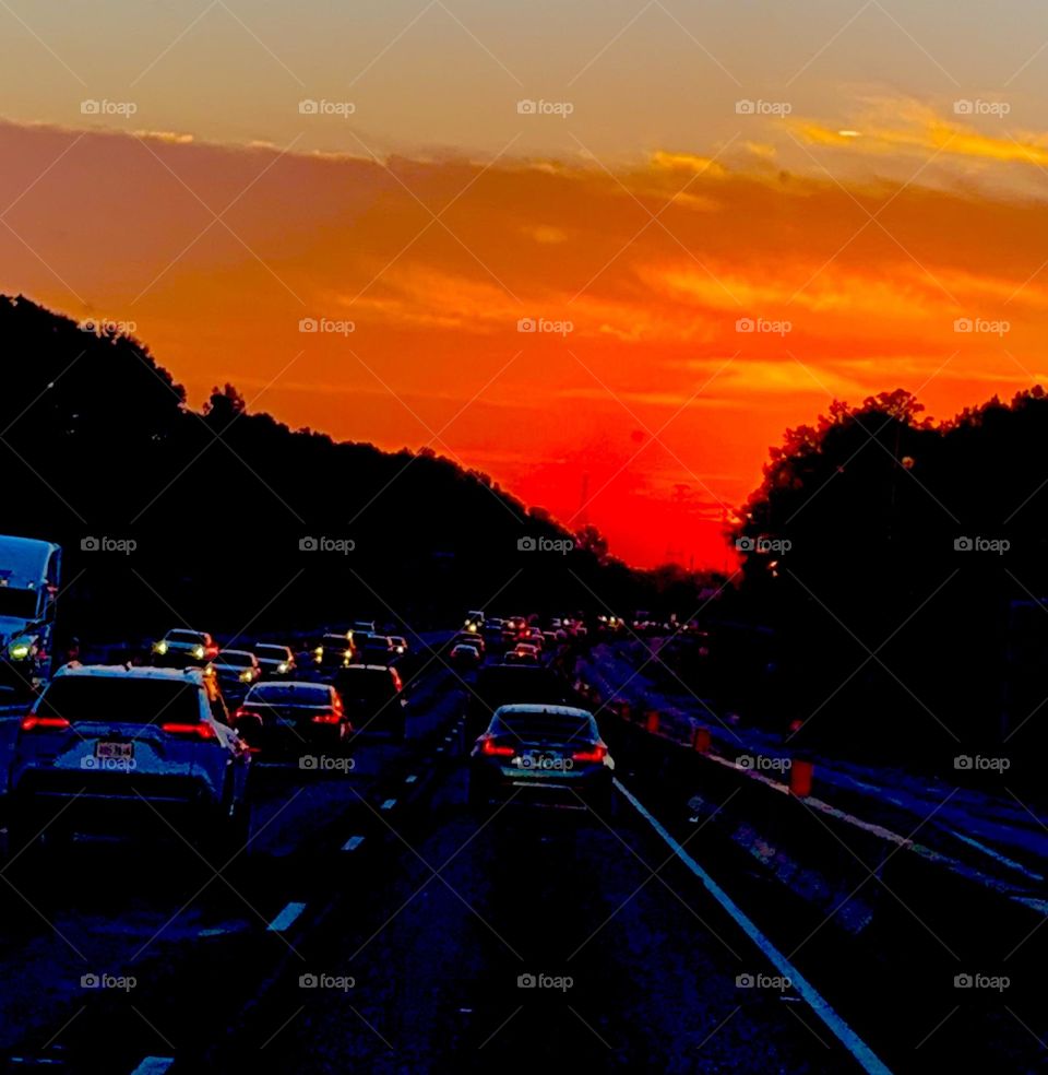 Highway sunrise 