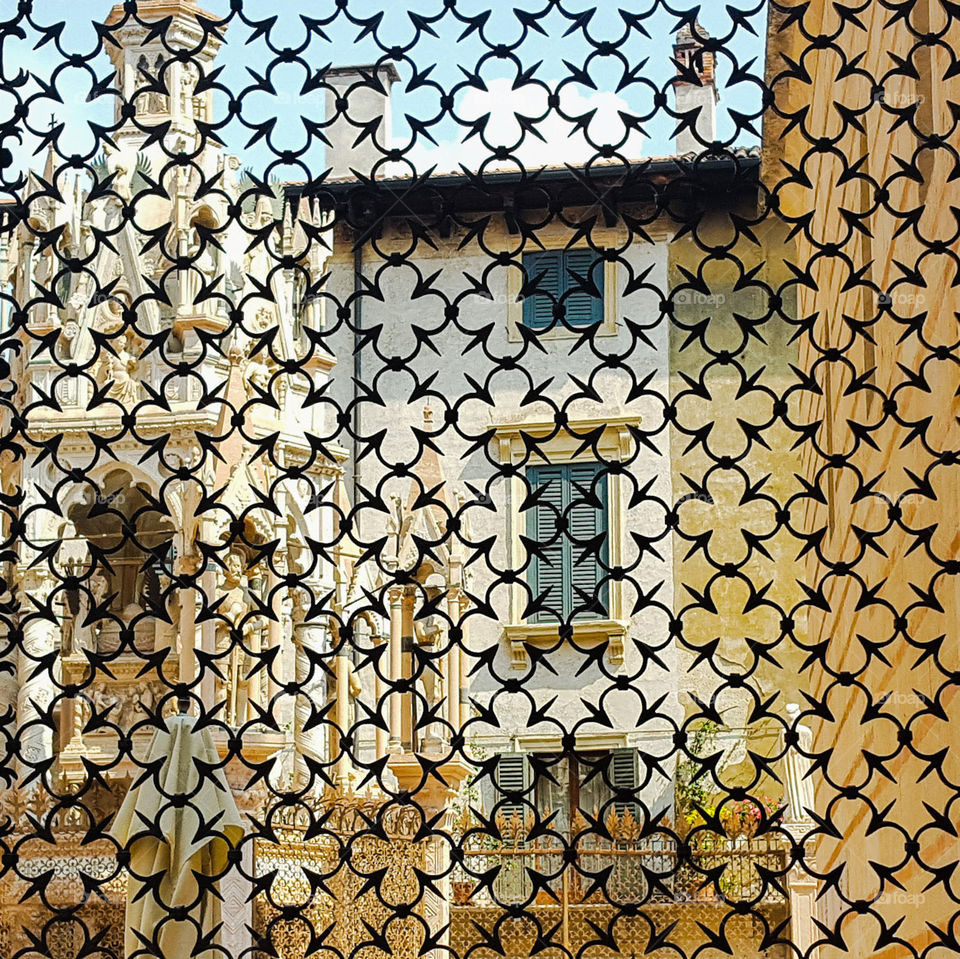 Fenced in Verona in Italy