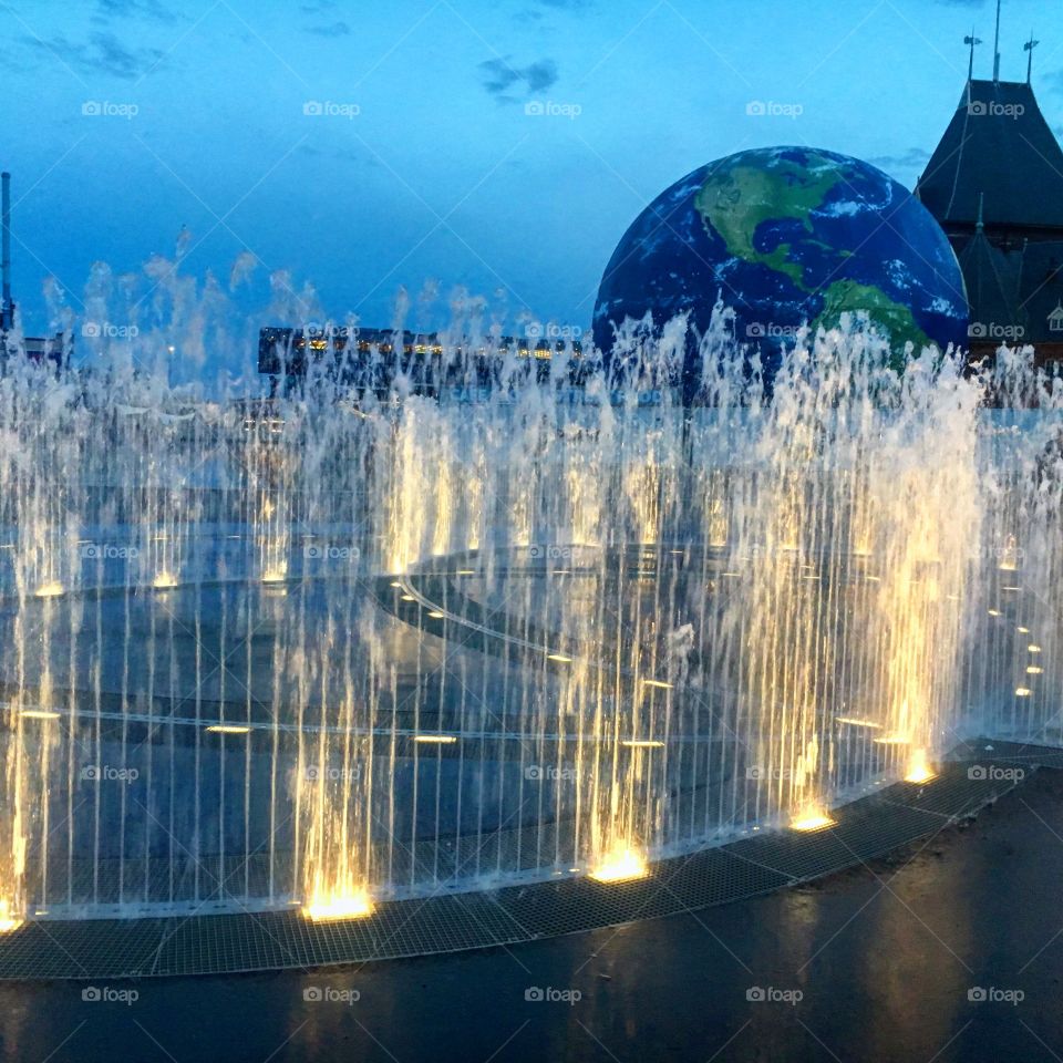 Water fountain in Aarhus 