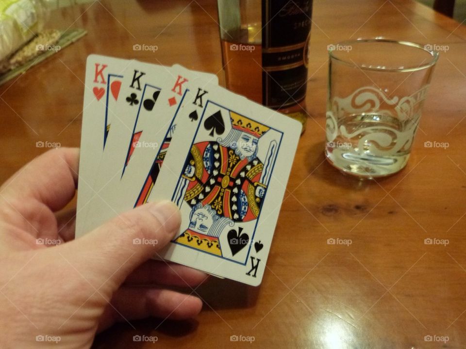 4 kings cards poker