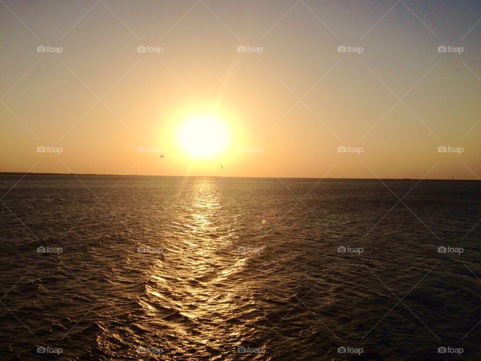 Sunset at Lake Hefner