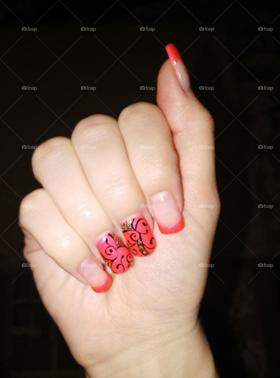 Hand, Woman, Manicure, Nail, Skin