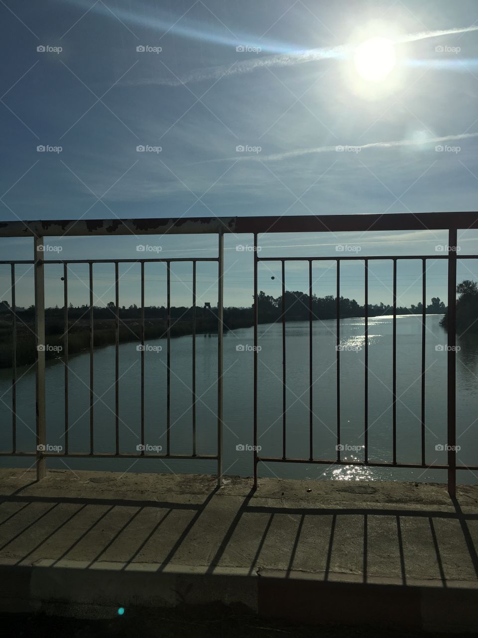 Overlooking the bridge 