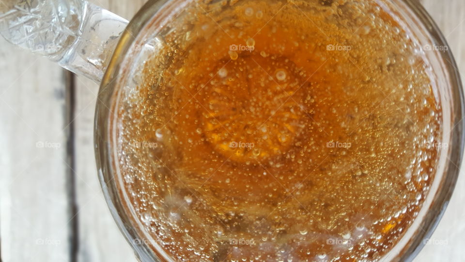 Bubbles in beer