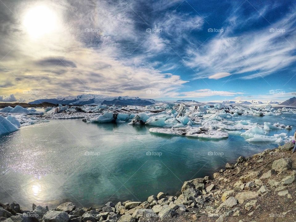 Glacier lagoon in Iceland 