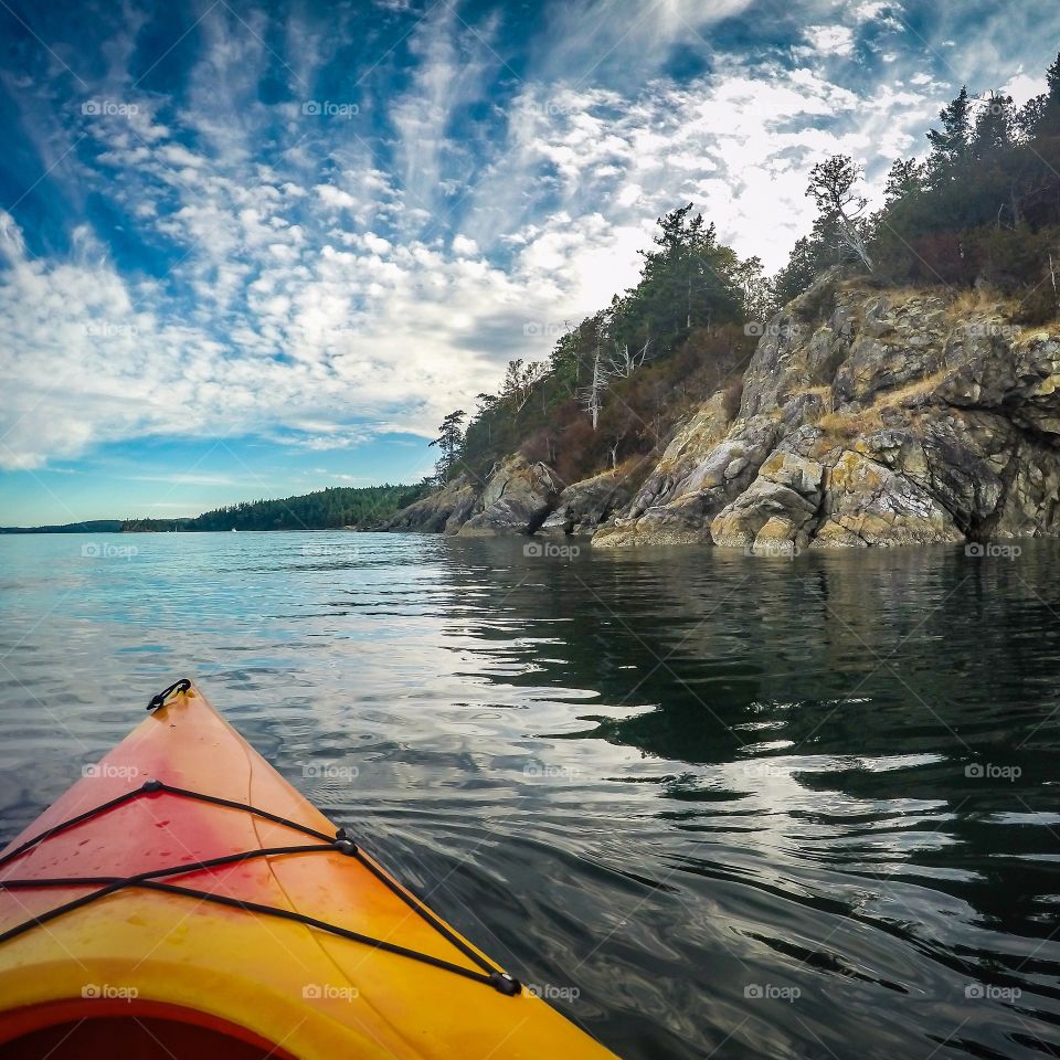 Kayaking in the San Juan islands 