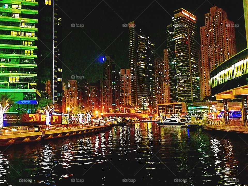 Dubai night lights 