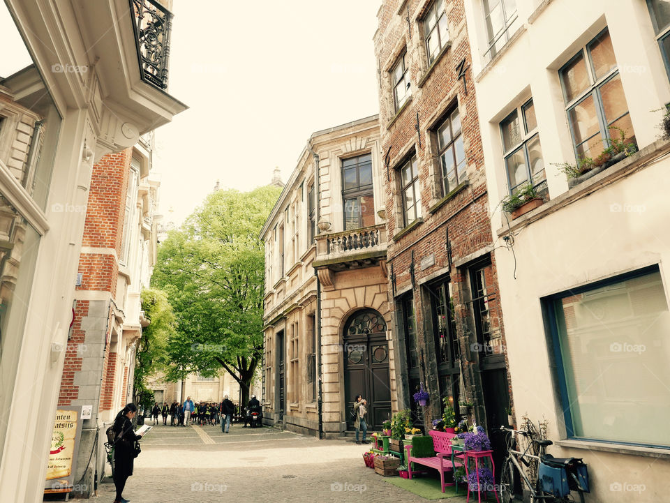 Street photography in Antwerp.