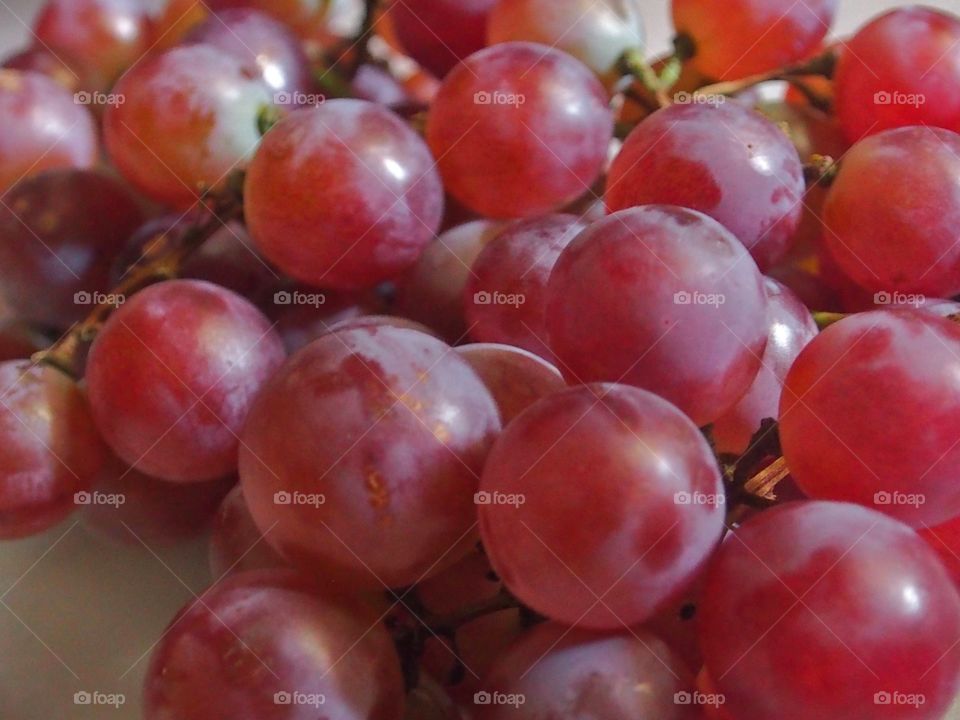 Close up of red grape