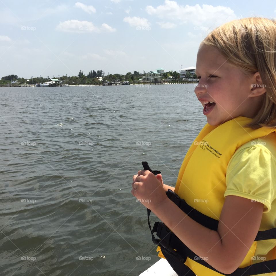 Excited to go swimming in the intercoastal for the early summer swimming competition