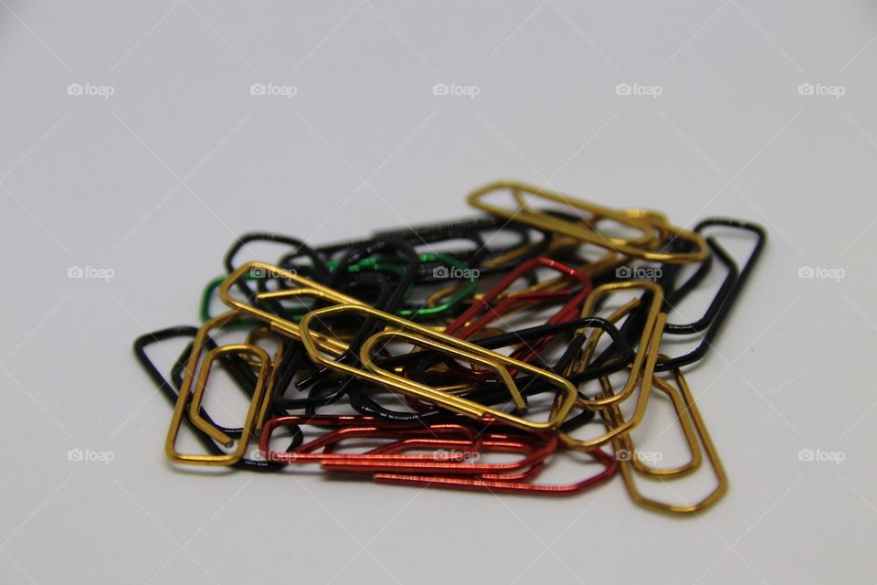 Colored paper clips