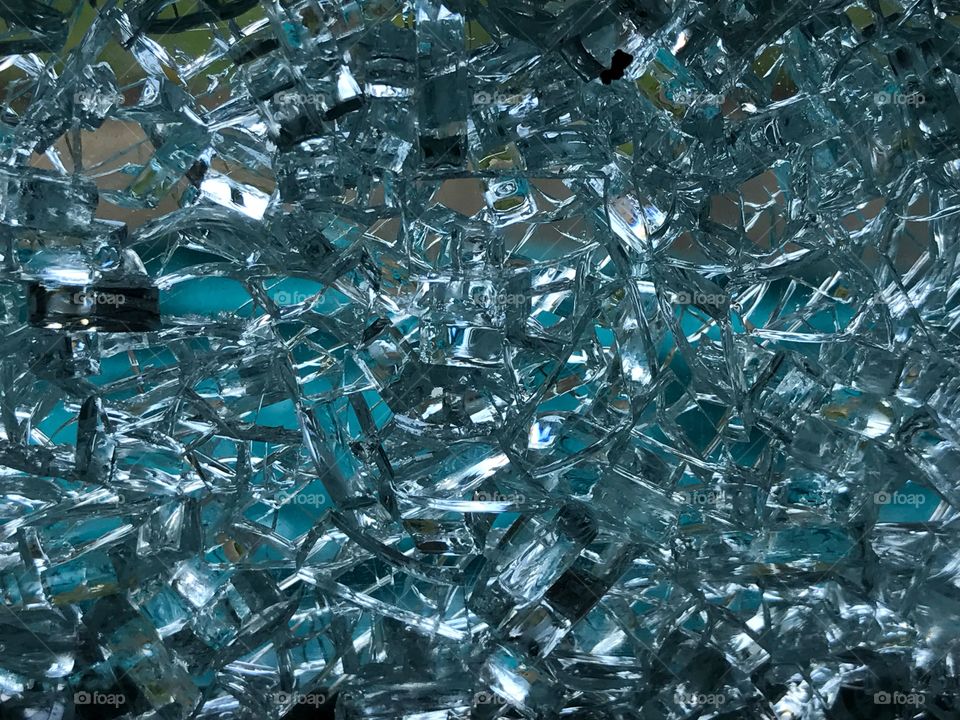 Full frame shot of broken glass