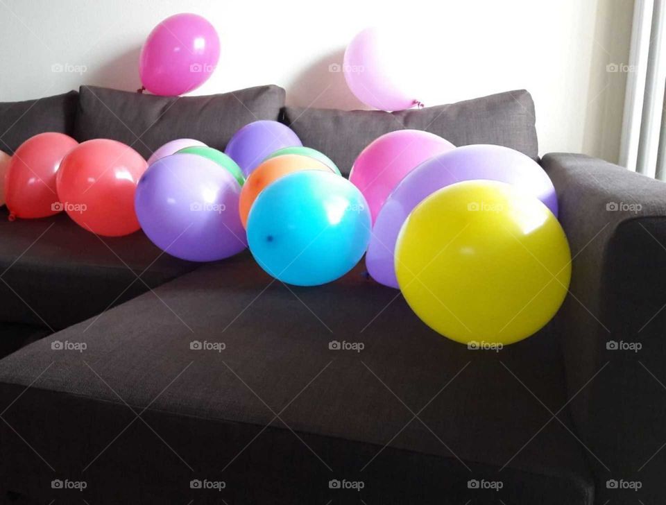 colored ballons