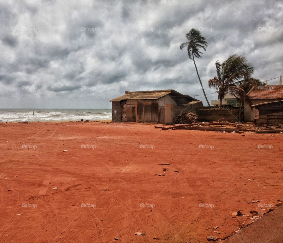 Red Sand Storm Beach 
