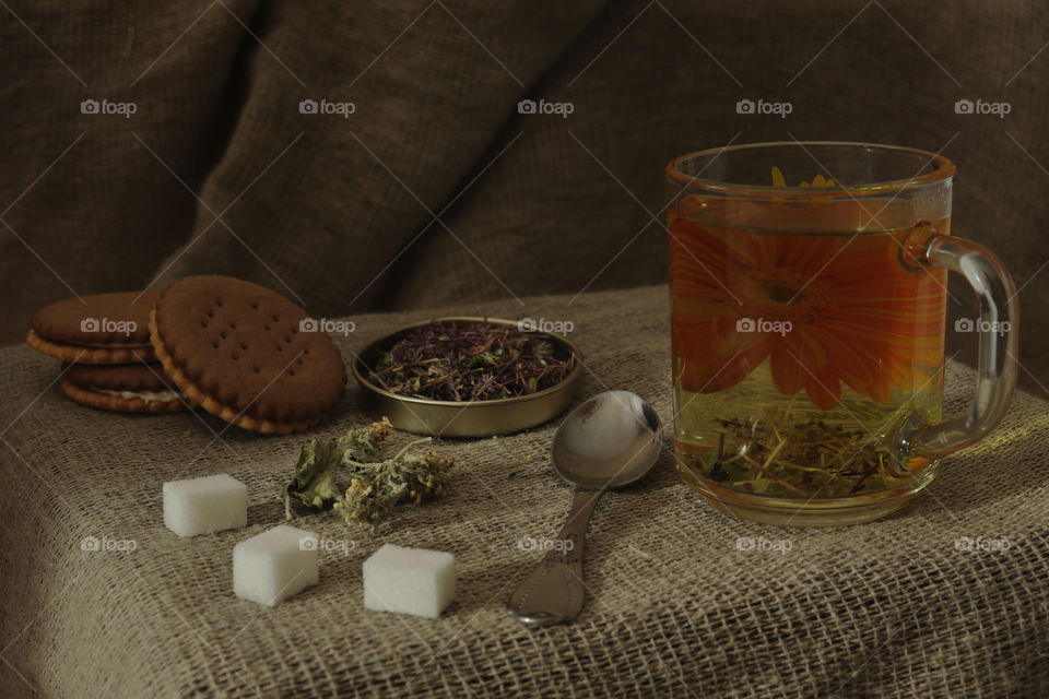 Fragrant herbal tea