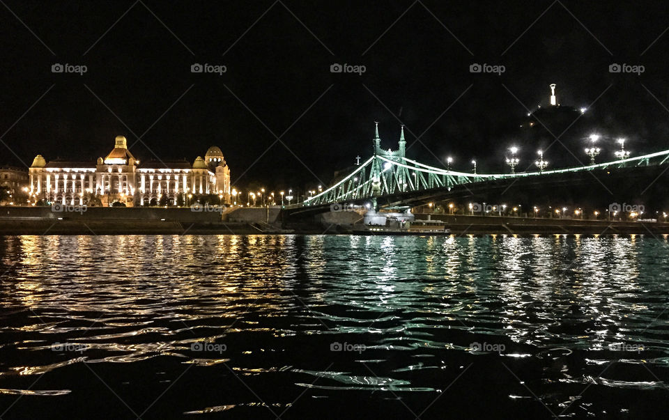 Budapest by night. Budapest in Hungary by night. 