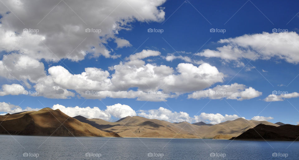 The holy lake in Tibet 