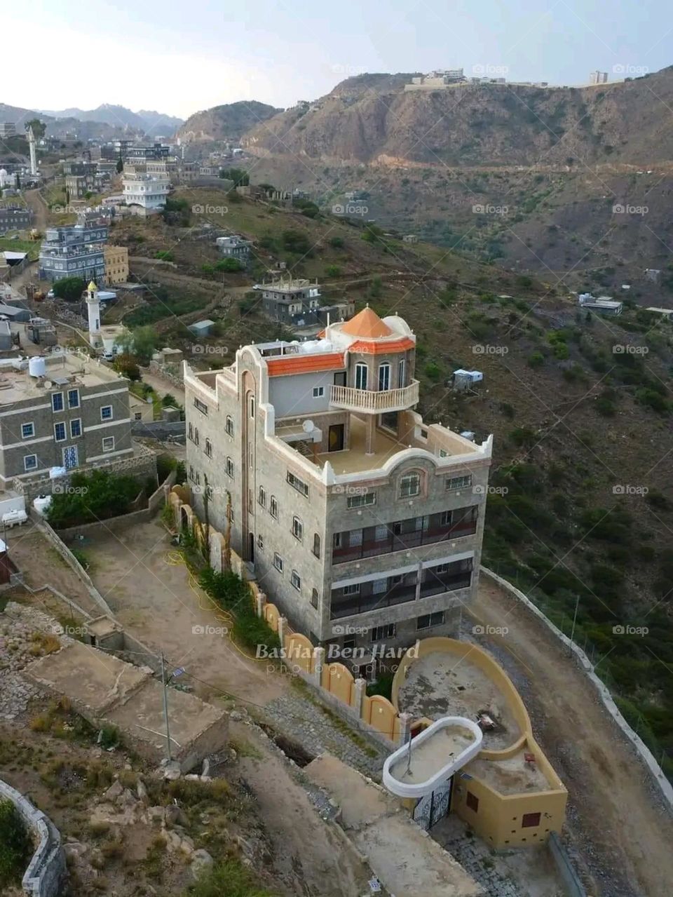 Glory be to God, the magnificent and picturesque view and the natural green trees are a view that is nothing more wonderful than it