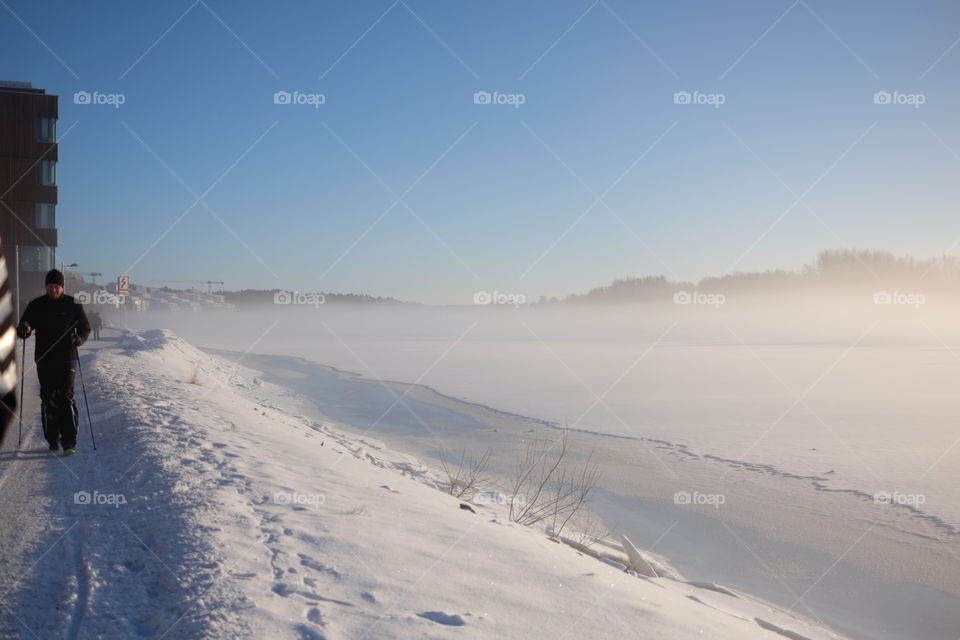 Snow, Winter, Landscape, Cold, Fog