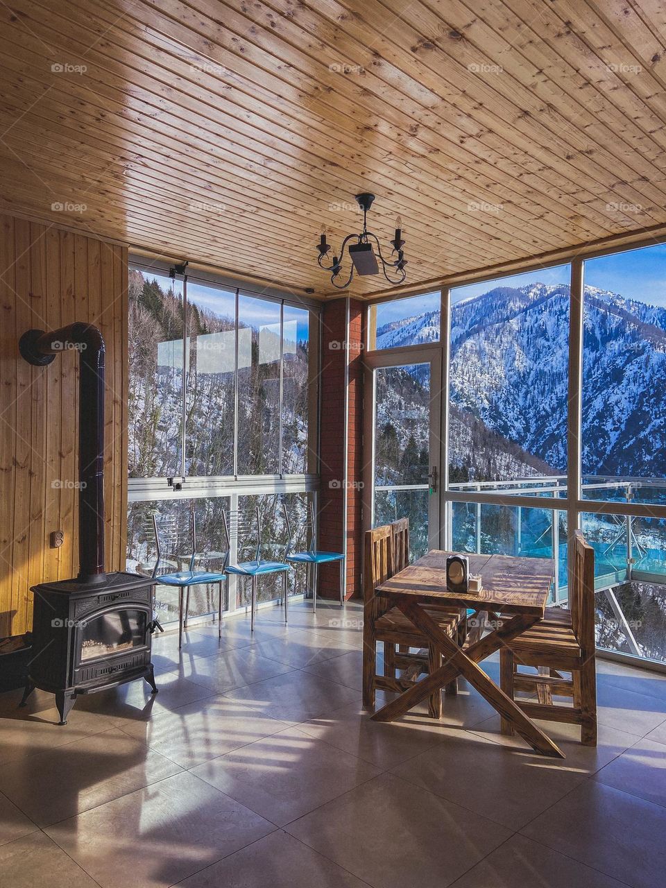 Winter in the mountains 