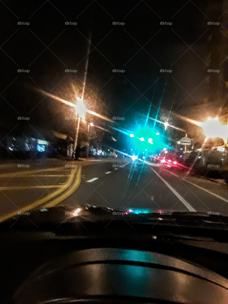 illuminated highway