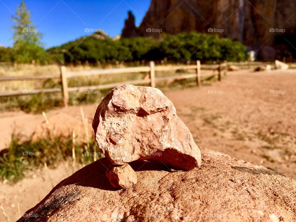 Little rocks from Garden of the Gods, Colorado Springs, Colorado