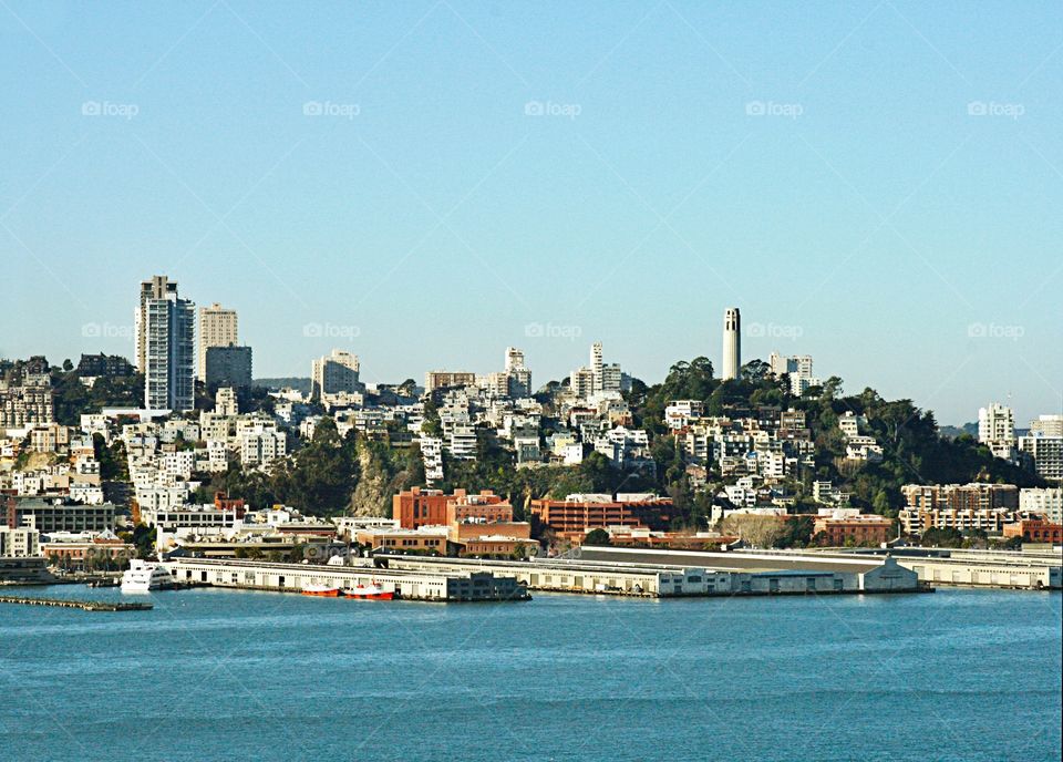 Cityscape with water 