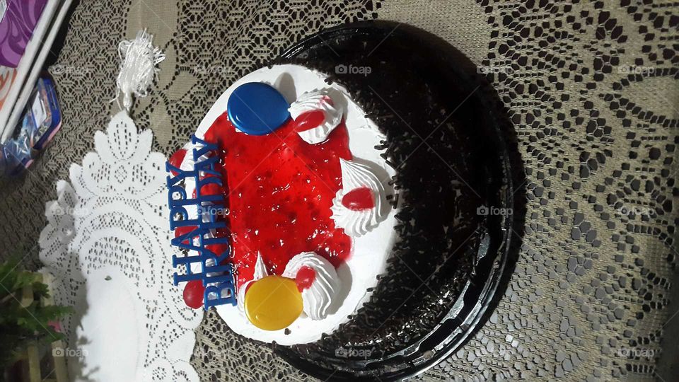 Festejo, fiesta, pastel, colorido, cumpleaños