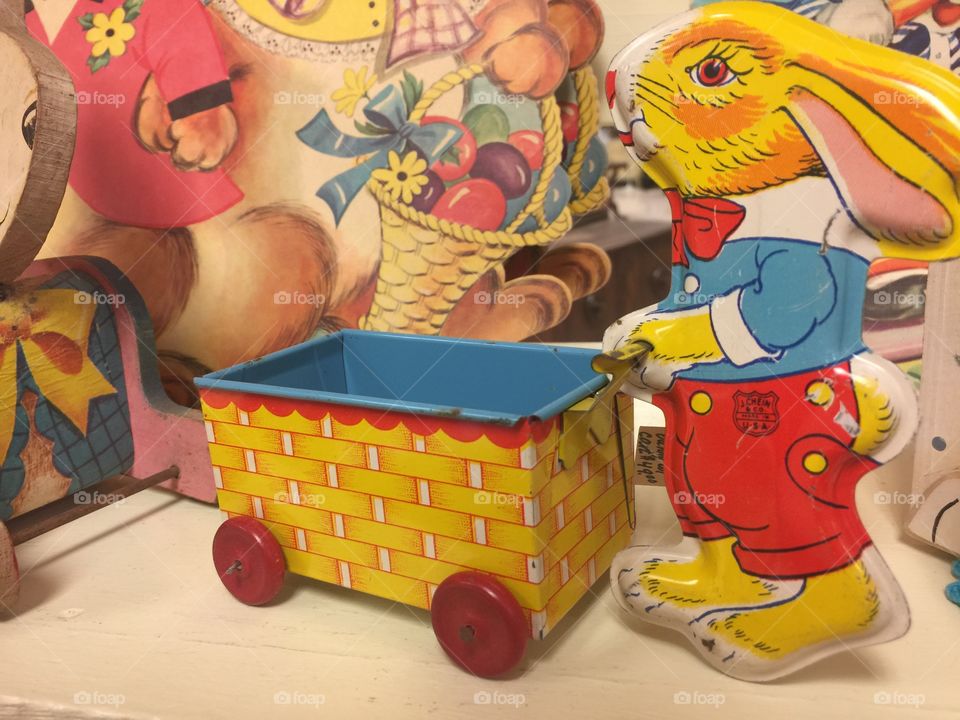 Vintage Easter toys
