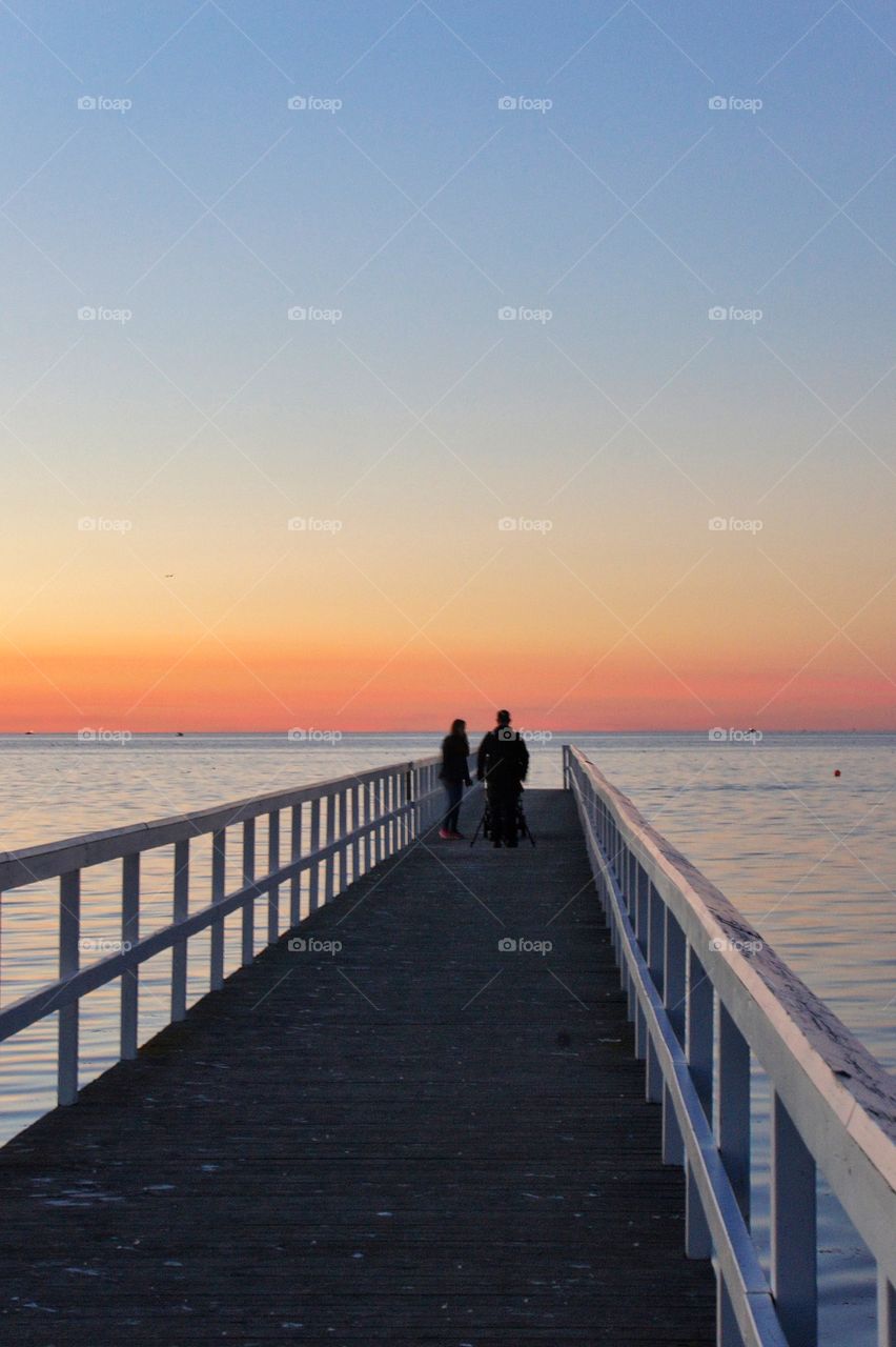 Sunset on the jetty