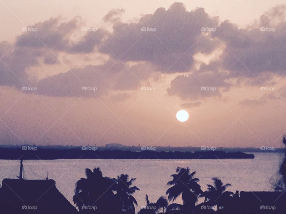 Cancun sunset 