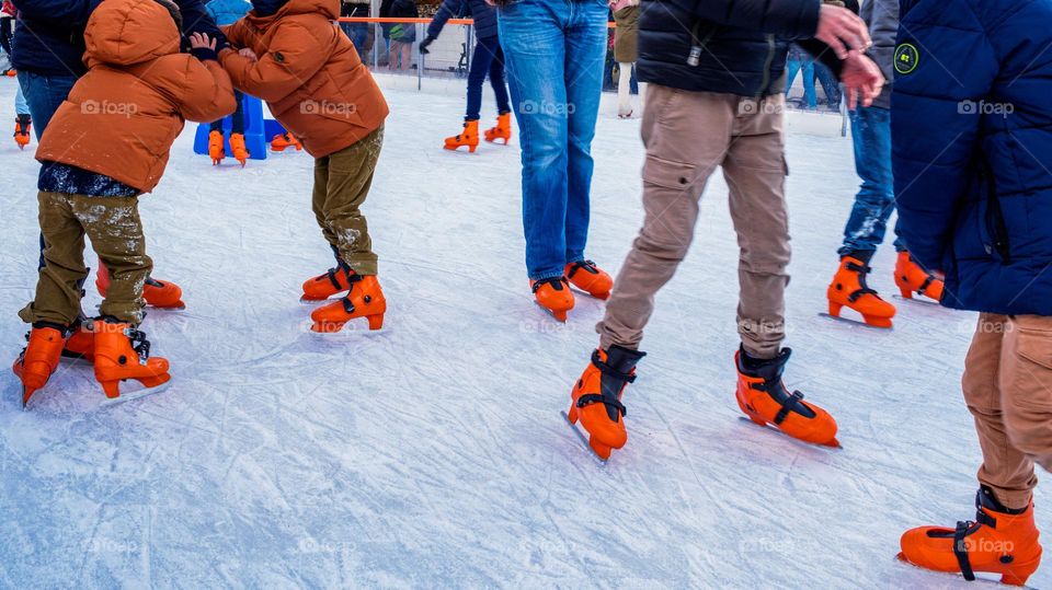 Ice skating