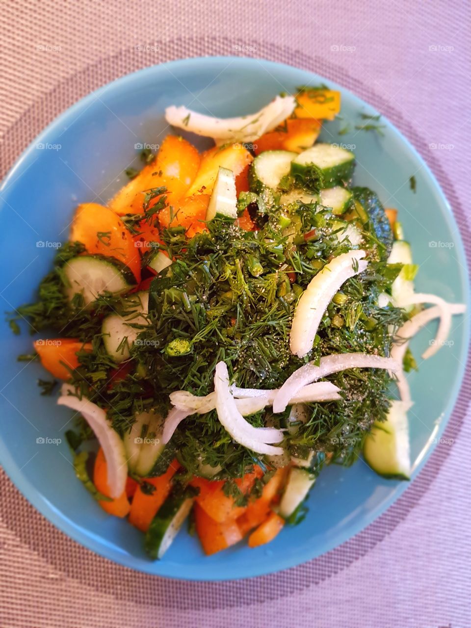 Healthy green salad.
