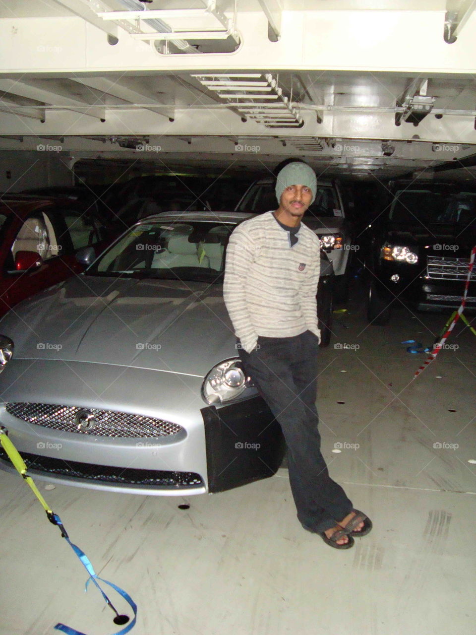 # It's me# jaguar# lashed on ship# ship's deck#