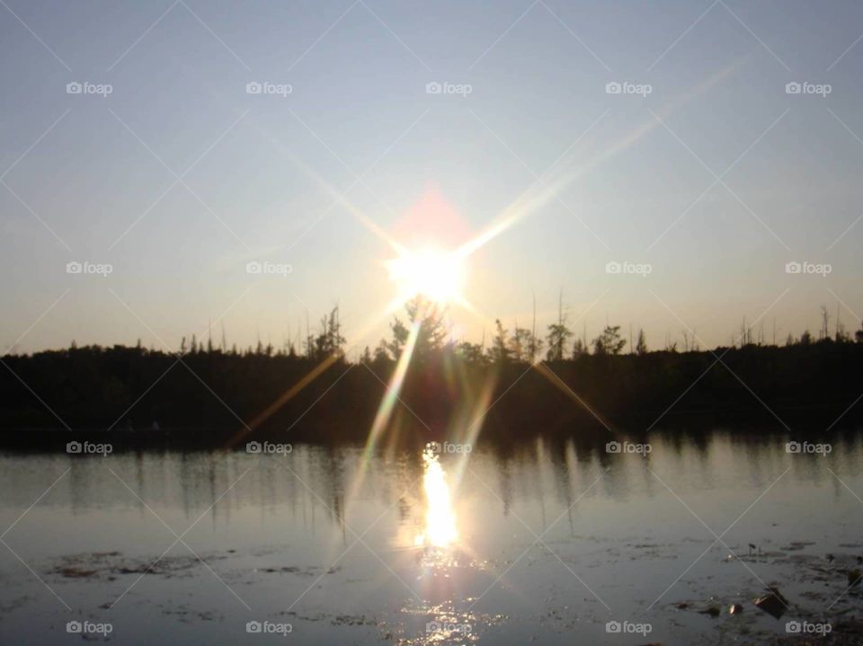 sunset/water/reflection