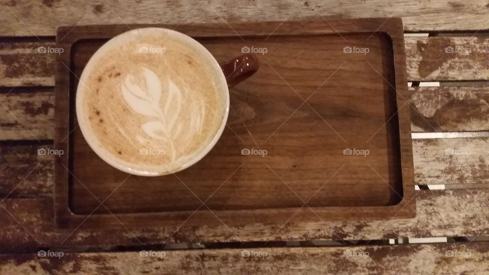 Chai tea latte, September 2016.