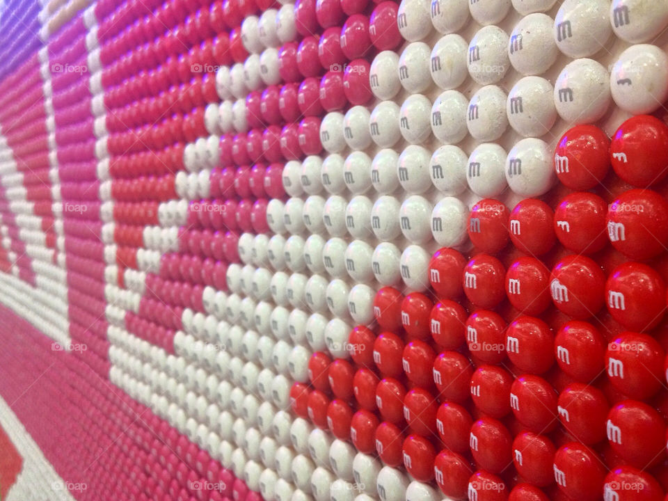 A picture of UK flag, made of m