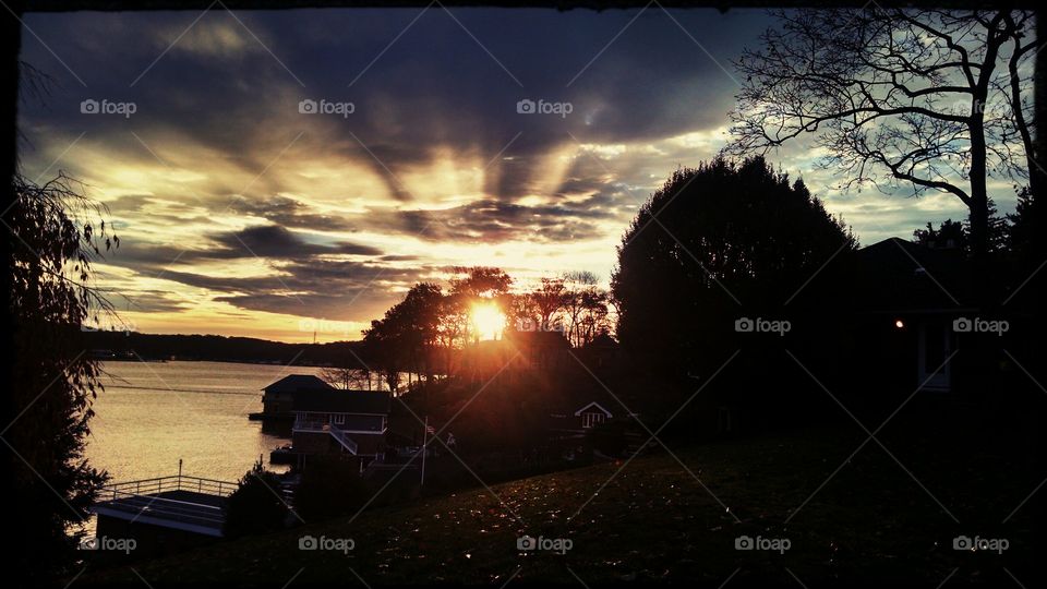 November sunrise in Jersey. I took this pic on 11/7/2015 in New Jersey on Lake Hopatcong in the early morning