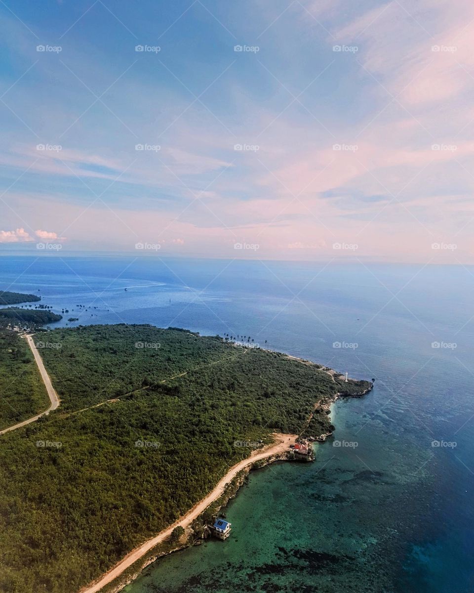 arial shot landing at Cagayan de Oro Philippines