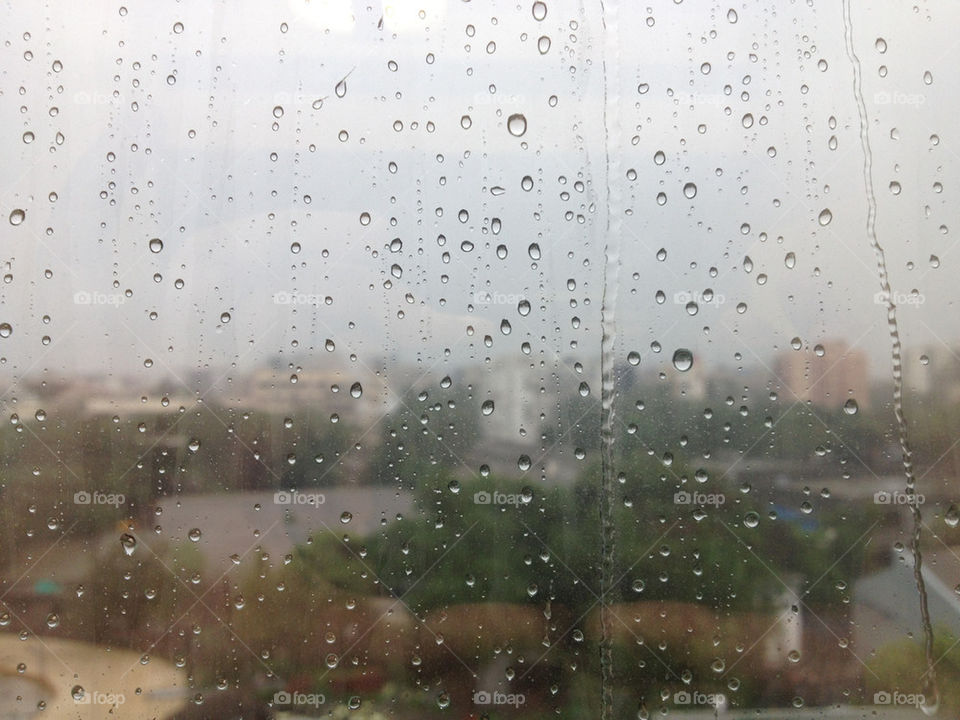 windows rain drops monsoon by ruhvee