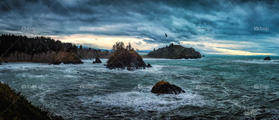 Stormy Skies Over the Pacific